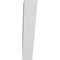 Ekena Millwork 5 1/2-in. W x 24-in. D x 28-in. H Traditional Architectural Grade PVC Knee Brace BRCP055X24X28TRA - alternate 3